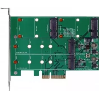 EXSYS EX-3649 Controladora RAID mSATA/M.2, PCIe x2, RAID 0/1/JBOD, ASM1062R
