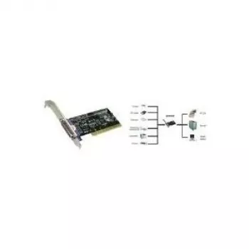 EXSYS EX-41010 adaptador paralelo PCI-X, IEEE 1284, conector hembra DB25, MosChip MCS9901, Low Profile