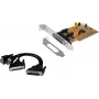 EXSYS EX-43360 Adaptador PCI-X - 2x RS-232 serie + 1x paralelo, MosChip, Low Profile