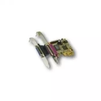 EXSYS EX-44012 tarjeta PCI Express de doble puerto paralelo EPP/ECP, MosChip MCS9901CV, Low Profile