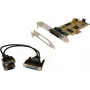 EXSYS EX-45362 tarjeta adaptadora serie PCIe x1 2 puertos RS-232, Low Profile, ASIX AX99100
