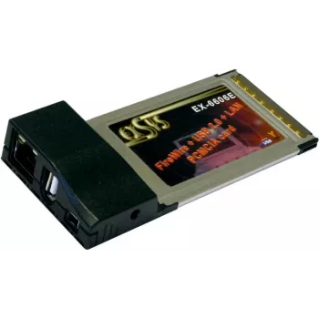 EXSYS EX-6606E Adaptador combo CardBus 10/100 Ethernet + USB 1.1 + FireWire 400