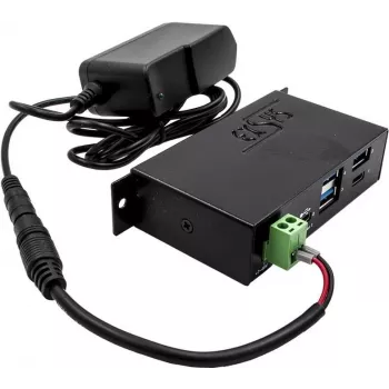 EXSYS EX-K1110 Cable de alimentación negro 0,18 m bloque de bornes de tornillo de 2 polos