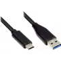 EXSYS EX-K1584-5.0 cable USB 3.2 Gen 1, USB-A a USB-C, 5 m, negro