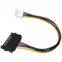 EXSYS EX-K41910 Cable adaptador de alimentación de Floppy a SATA 0,4m Negro