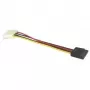 EXSYS EX-K41915 cable adaptador de alimentación de Floppy a SATA de 0,4 m conector macho a conector macho