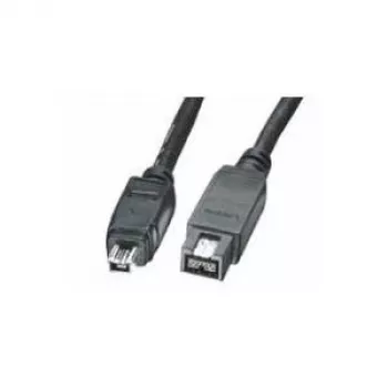 EXSYS Cable FireWire 800 a 400 de 9 pines a 4 pines, 2 m, Negro EX-K6871