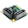 EXSYS controlador Mini PCIe SATA III, 2 puertos, 6Gbps, ASM1061, Full-Height EX-48080-2