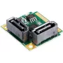 EXSYS controlador Mini PCIe SATA III, 2 puertos, 6Gbps, ASM1061, Full-Height EX-48080-2