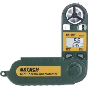 Extech 45158 Medidor de bolsillo de velocidad del aire y temperatura