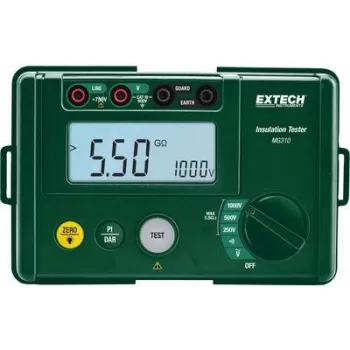 Extech MG310 Comprobador de aislamiento 250V 500V 1000V 5,5 GΩ