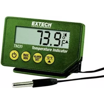 Extech TM20 Indicador de temperatura sumergible, -40 a 250°C, IP65, termistor NTC