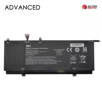 Extra Digital Batería de repuesto Advanced para HP Spectre x360 15-ch Serie – 4000mAh Li-Polymer, 15.4V, 4 celdas, Negro