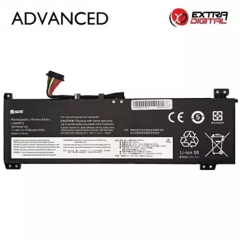 Extra Digital Advanced Batería de portátil de repuesto para Lenovo L20M3PC2, 3750mAh, 11.52V, 43Wh, 3 celdas
