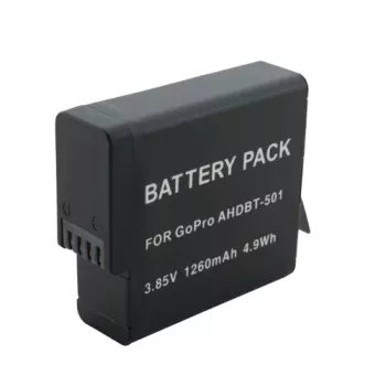Extra Digital AHDBT-501 batería de cámara de Li-ion 1260mAh para GoPro HERO5/6/7 Black y HERO (2018)
