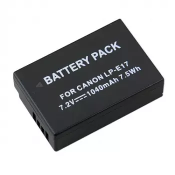 Batería de repuesto EXTRA DIGITAL Canon LP-E17 (sin chip, 7,2 V, 1300 mAh, Li-Ion, negro)