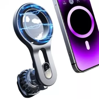 EXTRA DIGITAL Soporte magnético para móvil para rejillas de ventilación – soporte universal para smartphone con giro 360°, imanes de neodimio N52 - negro (HB390489)