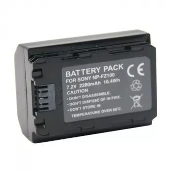 Batería EXTRA DIGITAL SONY NP-FZ100, 2250 mAh - batería de litio recargable para cámaras Sony Alpha