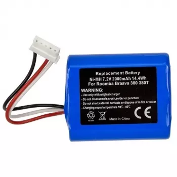 EXTRA DIGITAL TB921577 Batería de repuesto para iRobot Braava 380/380t/380j, 7.2V, 2.0Ah Ni-MH