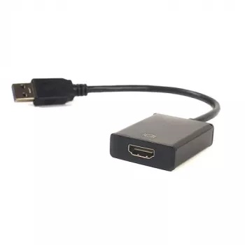 EXTRA DIGITAL adaptador USB 3.0 Type-A a HDMI, 1080p 60Hz, negro