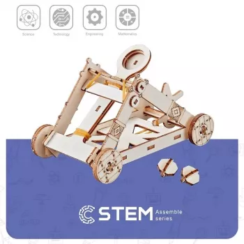 EXTRA DIGITAL maqueta de madera catapulta, modelo didáctico