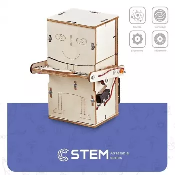 EXTRA DIGITAL Kit de madera robot hucha, modelo didáctico