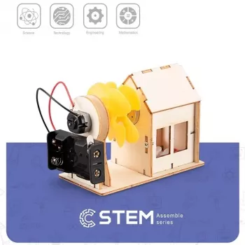 EXTRA DIGITAL maqueta de madera aerogenerador, modelo didáctico