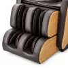 EXTRALINK sillón de masaje 3D Zero Gravity con detalles en madera, negro/marrón