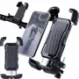 Soporte antivibración Extralink para smartphone en el manillar - Negro