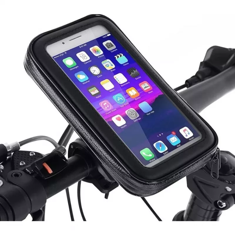 Extralink Soporte para smartphone para bicicleta, impermeable, giro 360°, cierre seguro