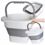 EXTRALINK Black Forest cubo plegable de silicona portátil para camping 17L