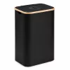 EXTRALINK Black Forest cesto plegable de recogida de botellas retornables, 100L, negro