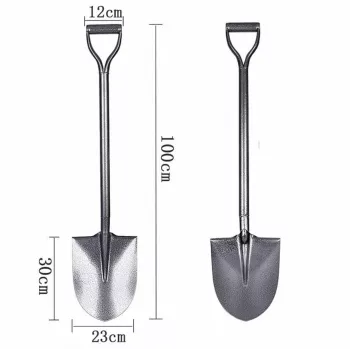 EXTRALINK BLACK FORST Pala de jardín recta 100 cm