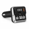 EXTRALINK Transmisor FM Bluetooth con 2 puertos de carga USB y ranura para tarjeta MicroSD