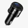 EXTRALINK Transmisor FM Bluetooth con 2x cargador USB, manos libres, negro