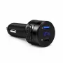 EXTRALINK Transmisor FM Bluetooth con 2x cargador USB, manos libres, negro