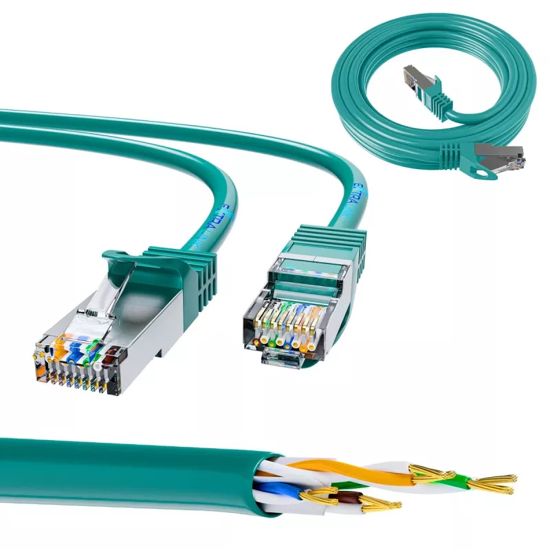 Cable de red LAN Extralink Cat.6 FTP 10m, cable de red de cobre, par trenzado 1Gbit/s
