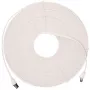 EXTRALINK Cable plano CAT.8 U/FTP 20 m 40G, blindado, cable de conexión, cobre, blanco