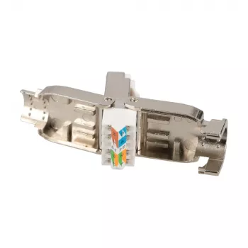Extralink Conector RJ45 CAT6A sin herramientas – Conector Ethernet UTP 8P8C dorado 10Gbps