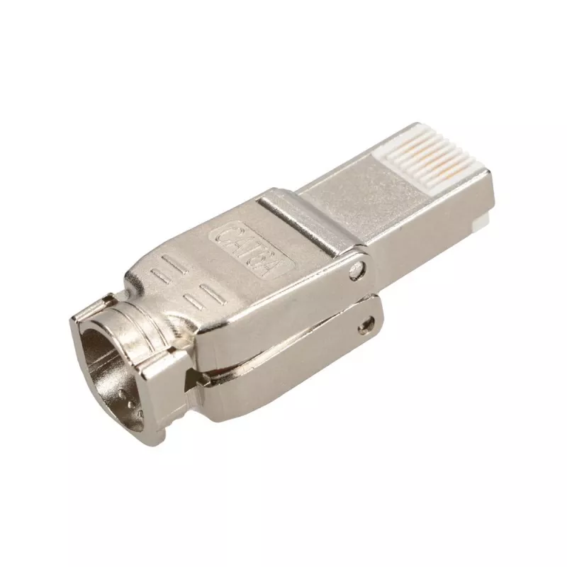 Extralink Conector RJ45 CAT6A sin herramientas – Conector Ethernet UTP 8P8C dorado 10Gbps