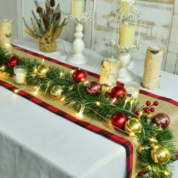Extralink Guirnalda navideña, cadena decorativa 5m - tira de luces LED con alimentación USB, blanco cálido, para interior