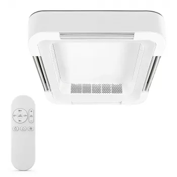 Extralink Cube Air 23 ventilador de techo inteligente WiFi con luz, blanco, 59 cm, control por app