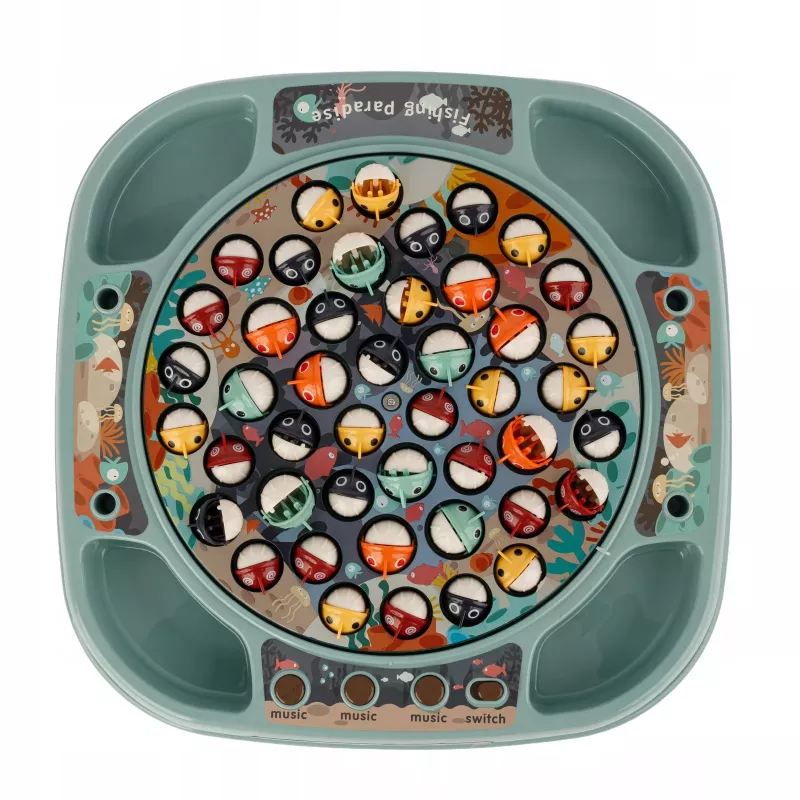 EXTRALINK Juego de pesca juego de habilidad 45 peces + 4 cañas música