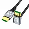 EXTRALINK Cable HDMI 2.1 8K HDR 2M acodado hacia arriba negro
