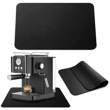 EXTRALINK HOME Alfombrilla para cafetera, absorbente y protectora de líquidos, 30x40 cm, negro/gris oscuro