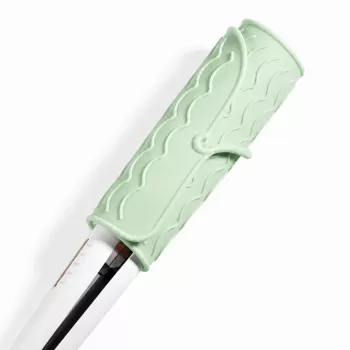 EXTRALINK HOME Alfombrilla de silicona termorresistente para planchas de pelo, 22x16 cm, verde