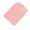 EXTRALINK HOME Alfombrilla de silicona termorresistente para planchas de pelo y rizadores 22x16 cm rosa