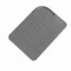 EXTRALINK HOME Alfombrilla de silicona termorresistente para planchas de pelo y rizadores, 22x16 cm, gris