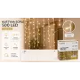 Extralink Icicle Cortina, 500 LEDs Blanco cálido + Destello frío, Longitud 3 + 20 m