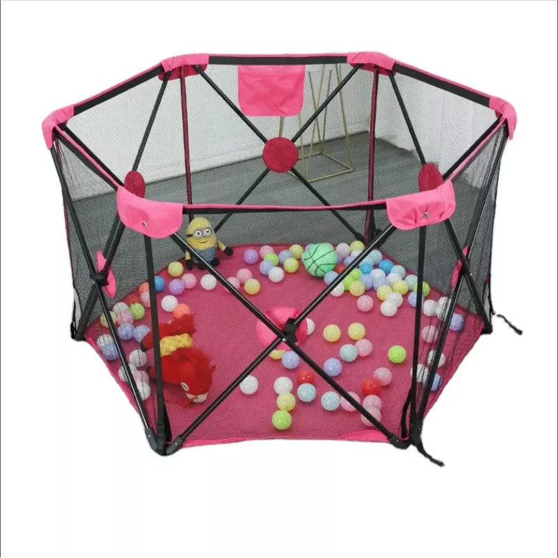 Extralink Parque infantil y piscina de bolas - Piscina seca plegable para niños, 120x68cm, Gris